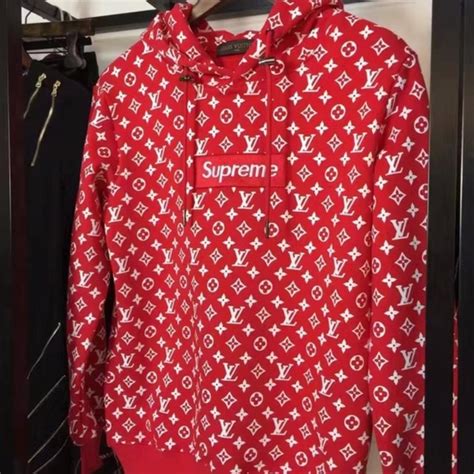 brown supreme louis vuitton hoodie fake|supreme shirt Louis Vuitton price.